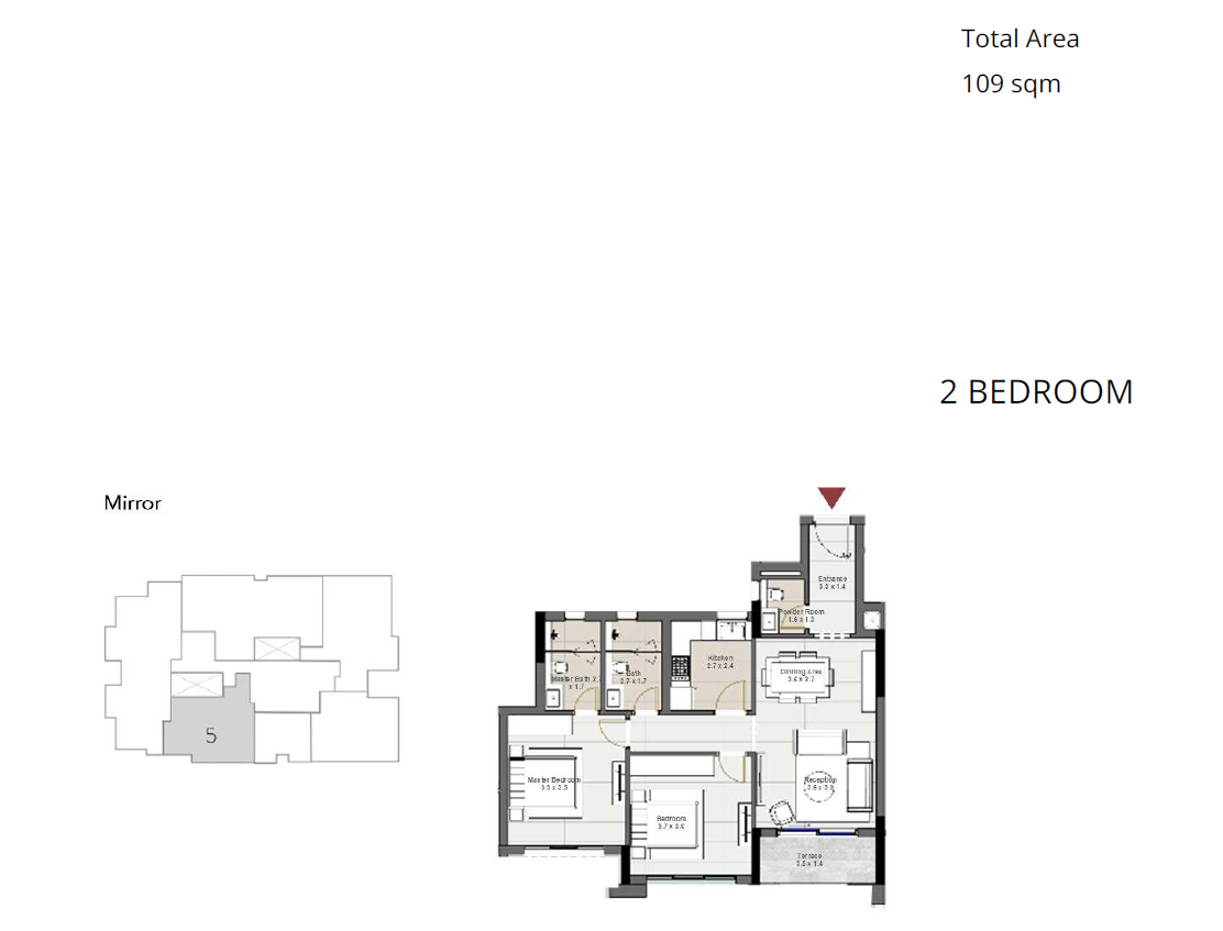 Plan 2 - Sapphire Residence
