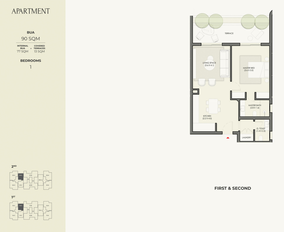 كريسنت ووك floor plan
