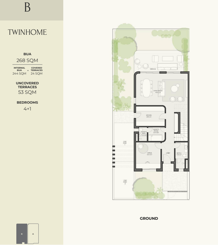 كريسنت ووك floor plan