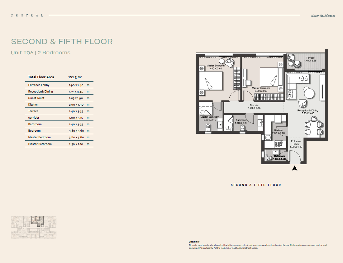 Plan 1 - Central Water Residences