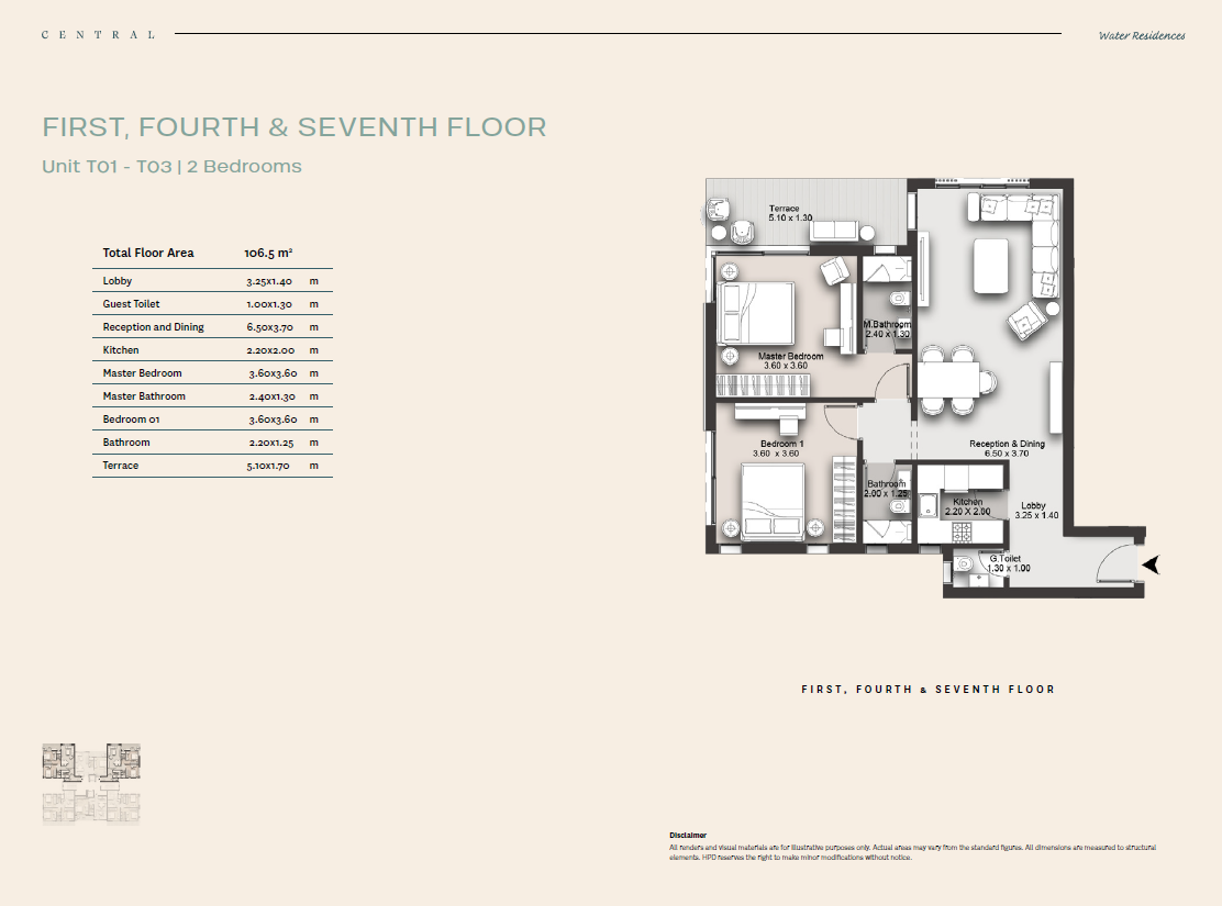 Plan 2 - Central Water Residences
