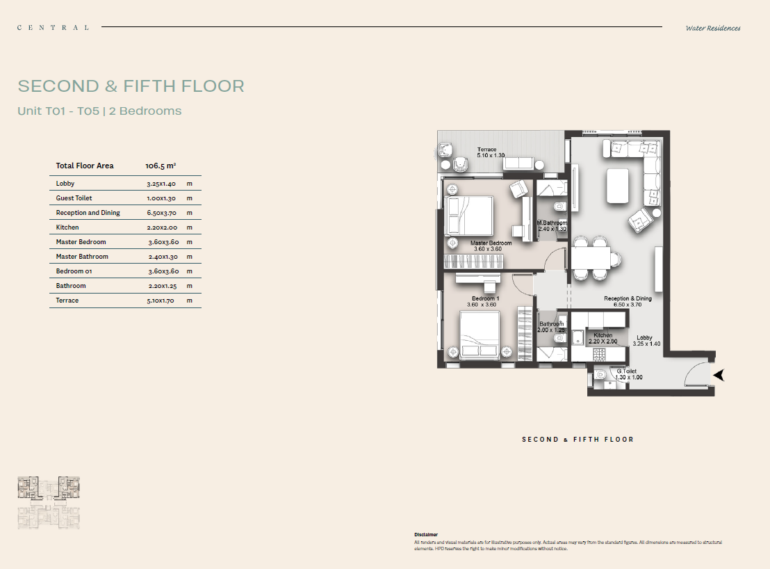 Plan 3 - Central Water Residences