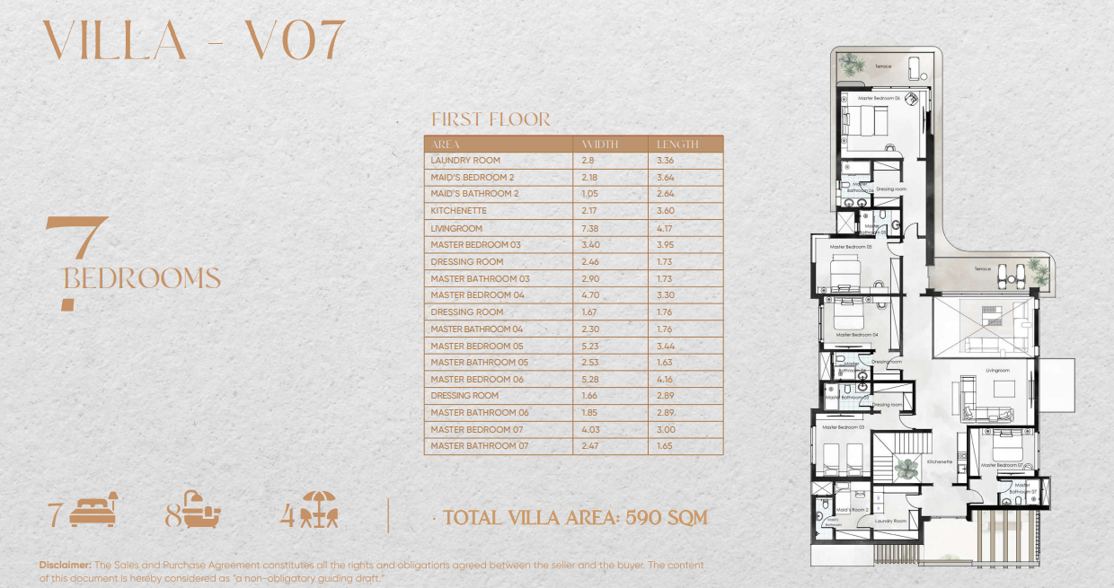 روتس-بيت البحر floor plan