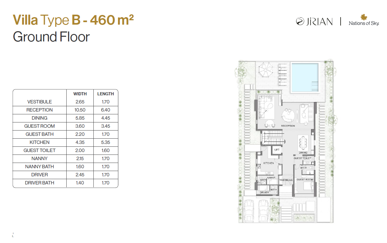 Floor Plan - Jirian - Nations of Sky