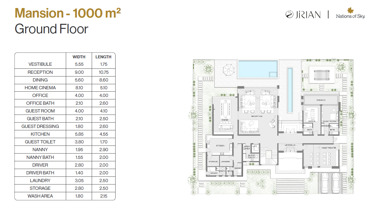 Floor Plan - Jirian - Nations of Sky