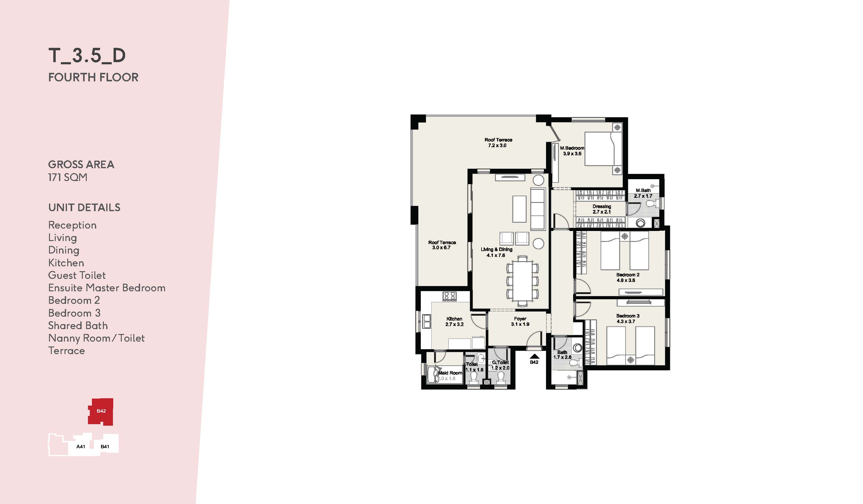 Plan 10 - Clubside Apartments  District 5