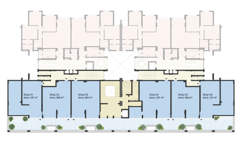 Mazarine Commercial floor plan