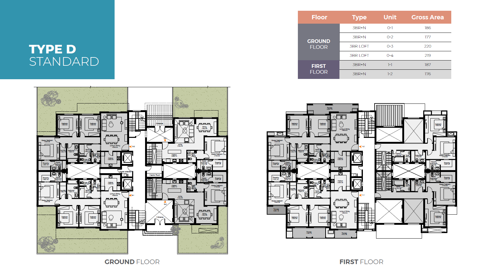 Plan 1 - Club Yard-O West