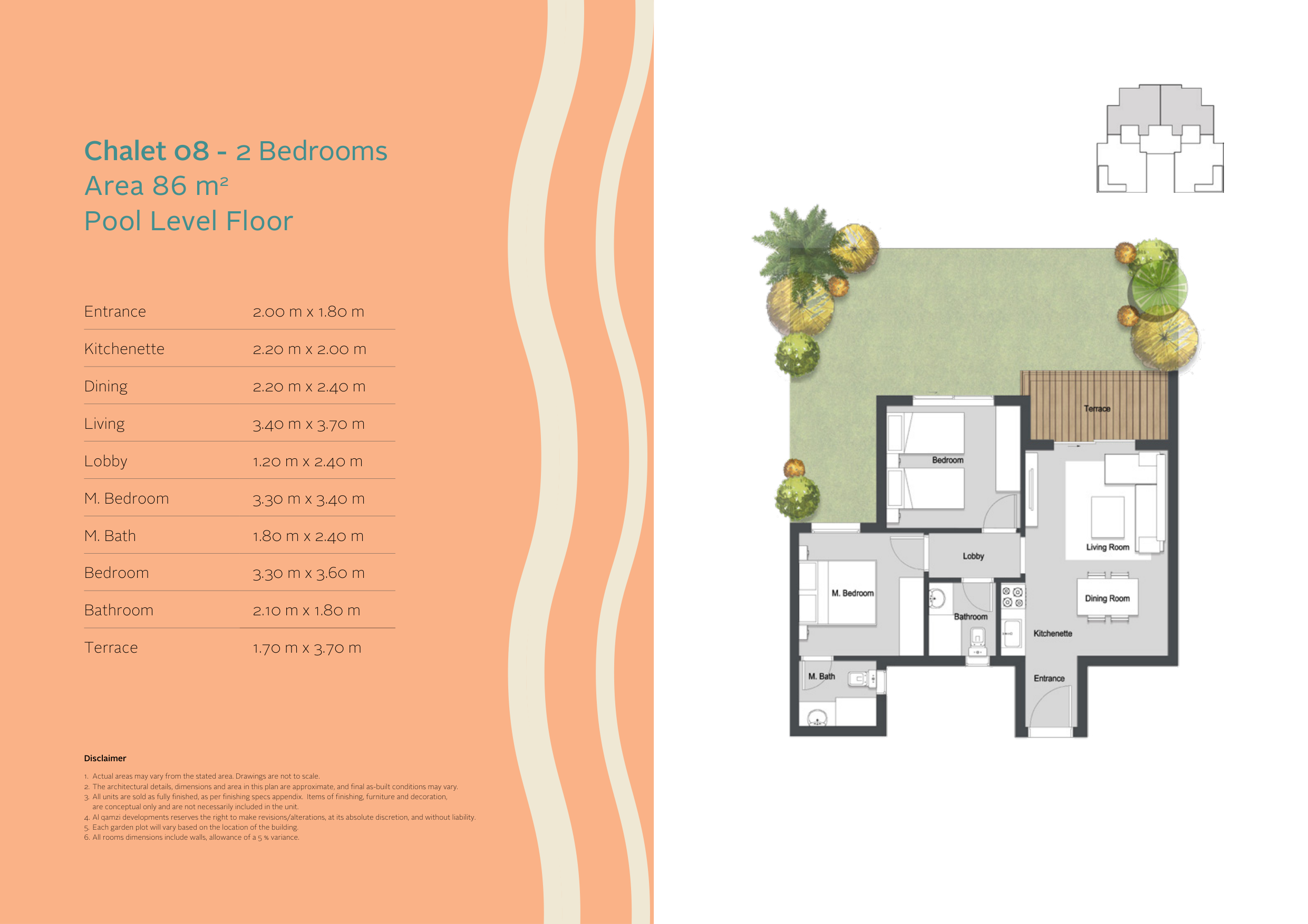 Plan 1 - Serviced Chalets Seazen