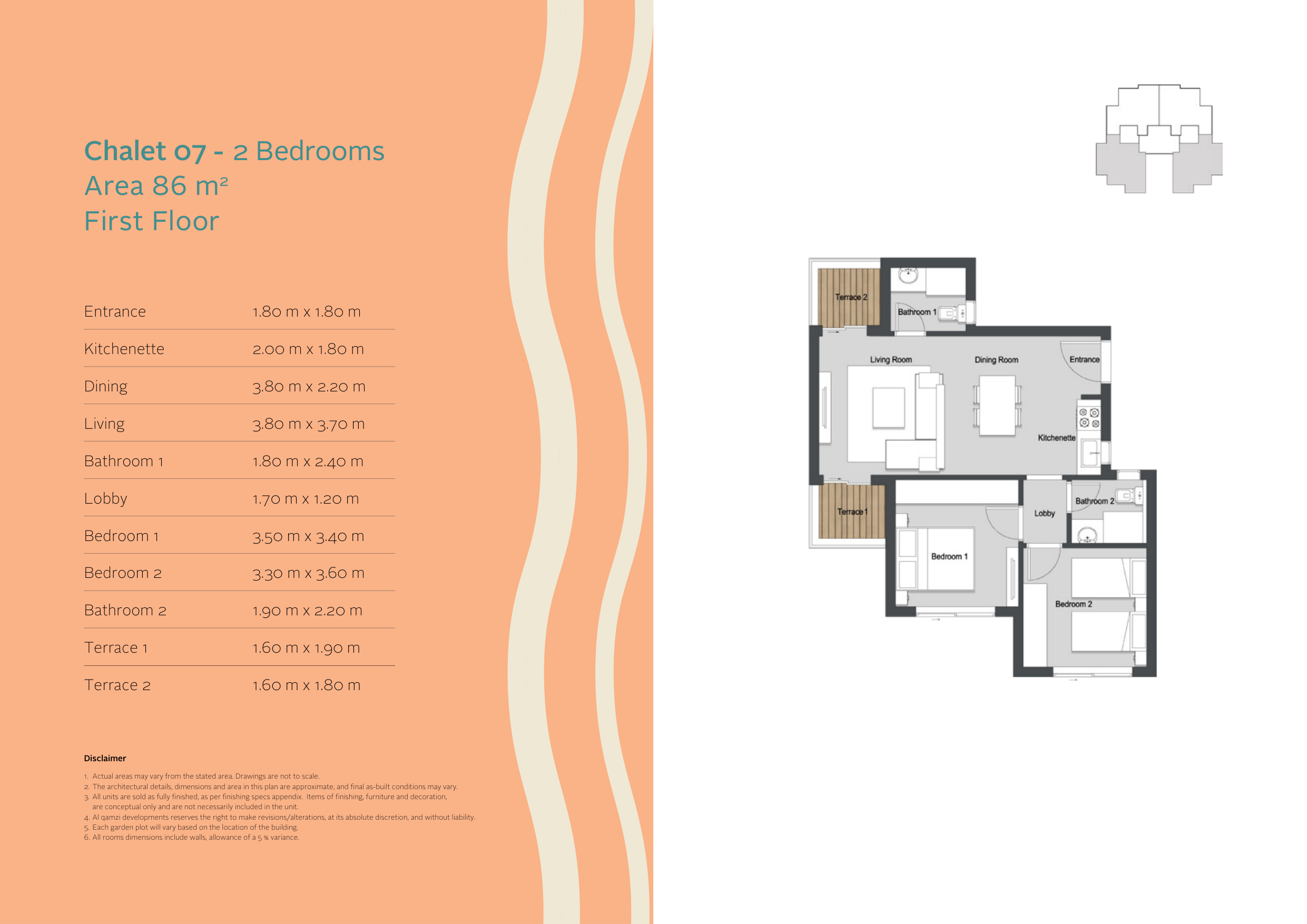 Plan 3 - Serviced Chalets Seazen