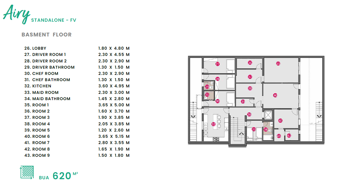 ايري floor plan