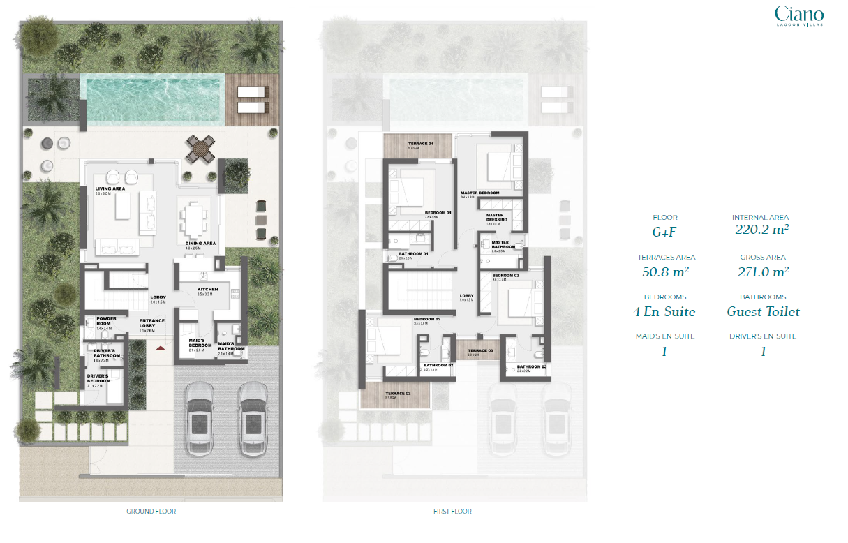 Ciano Lagoon floor plan