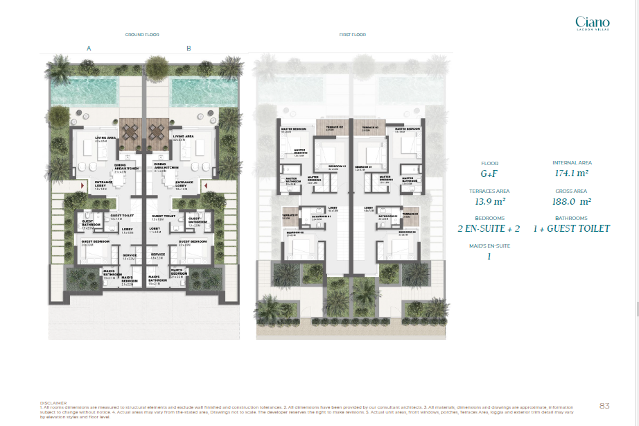 Ciano Lagoon floor plan