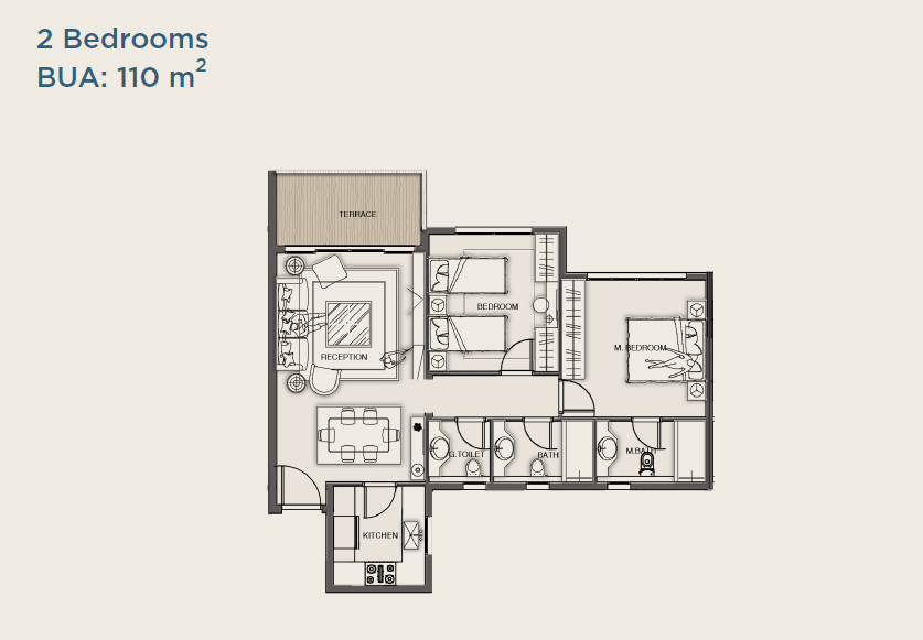 Floor Plan - كمبوند كريك فيو التجمع الخامس Creekview | Mountain View