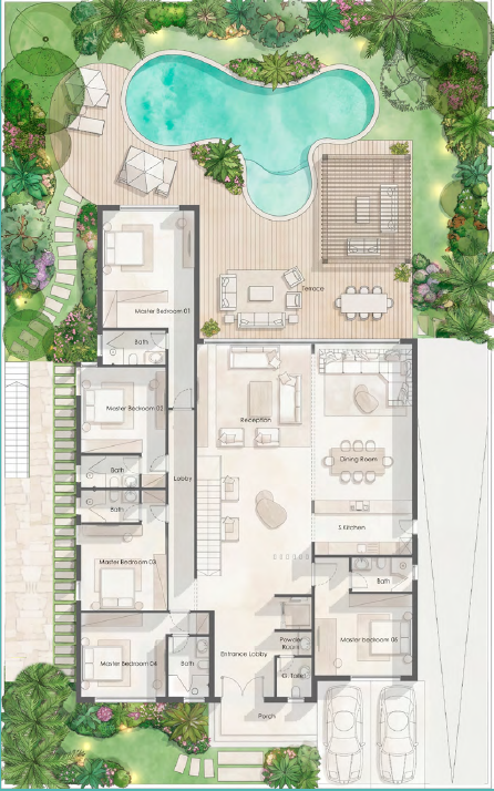 Floor Plan - هاسيندا راس الحكمة