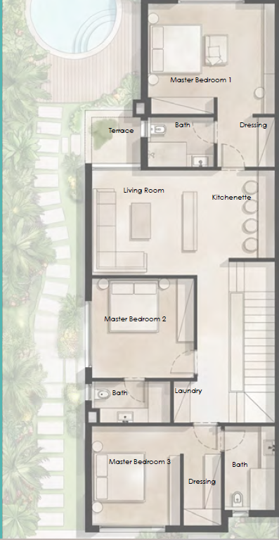 Floor Plan - هاسيندا راس الحكمة