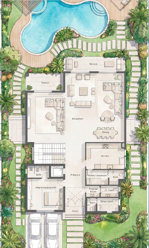 Floor Plan - هاسيندا راس الحكمة