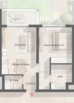 Floor Plan - هاسيندا راس الحكمة