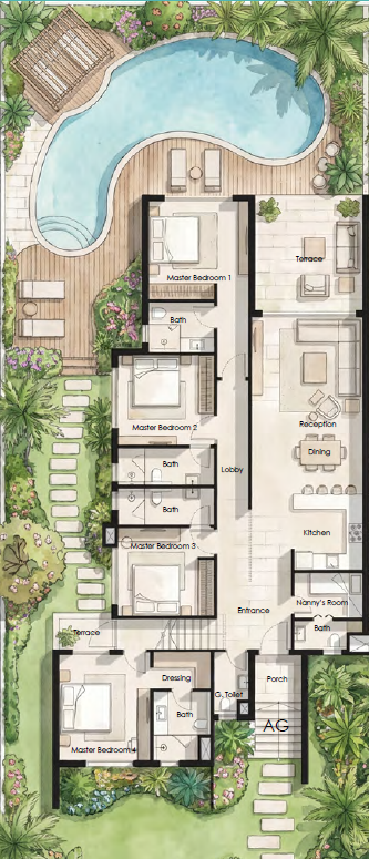 Floor Plan - هاسيندا راس الحكمة