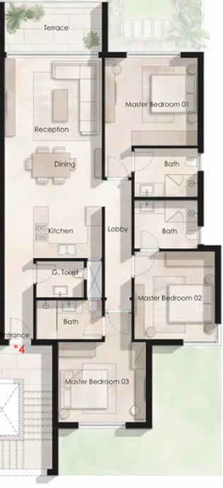 Floor Plan - هاسيندا راس الحكمة