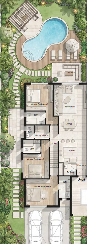 Floor Plan - هاسيندا راس الحكمة