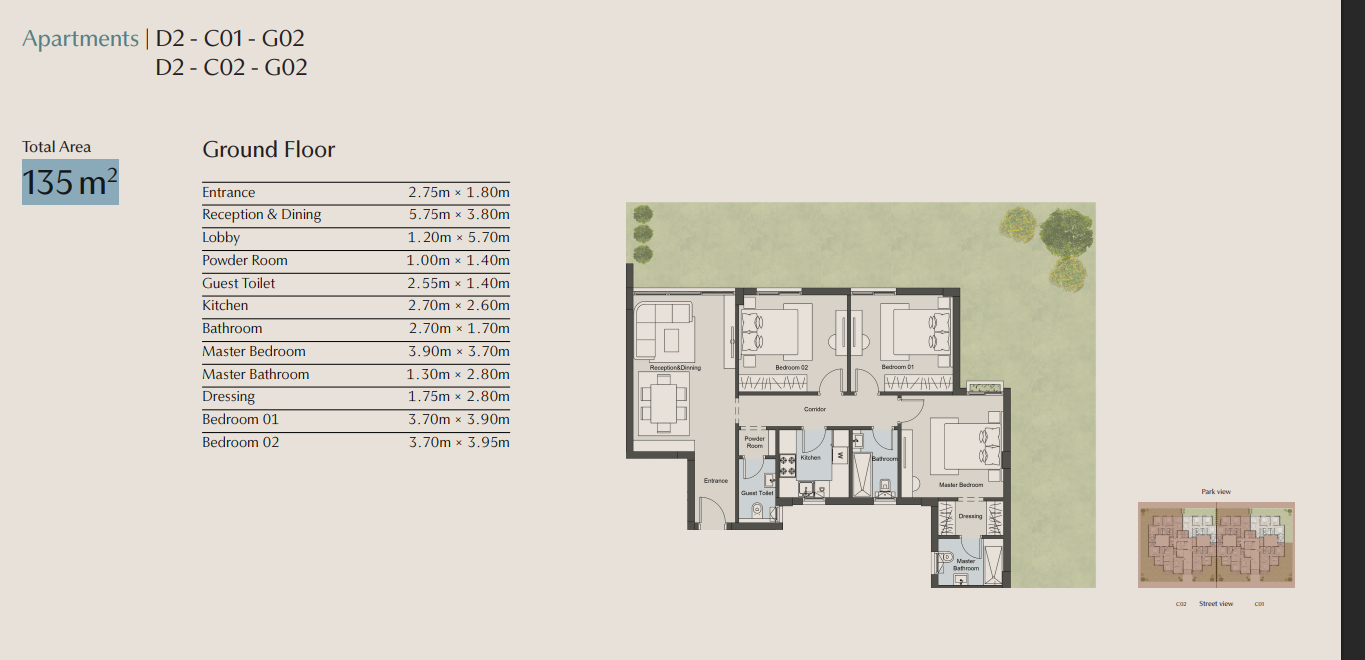 Floor Plan - Compound Vallis New Cairo