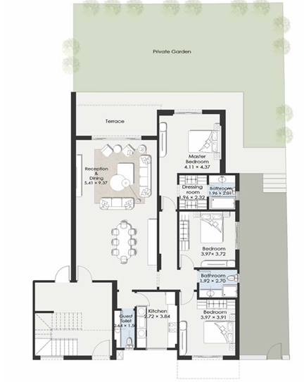 Floor Plan - El Patio Jade