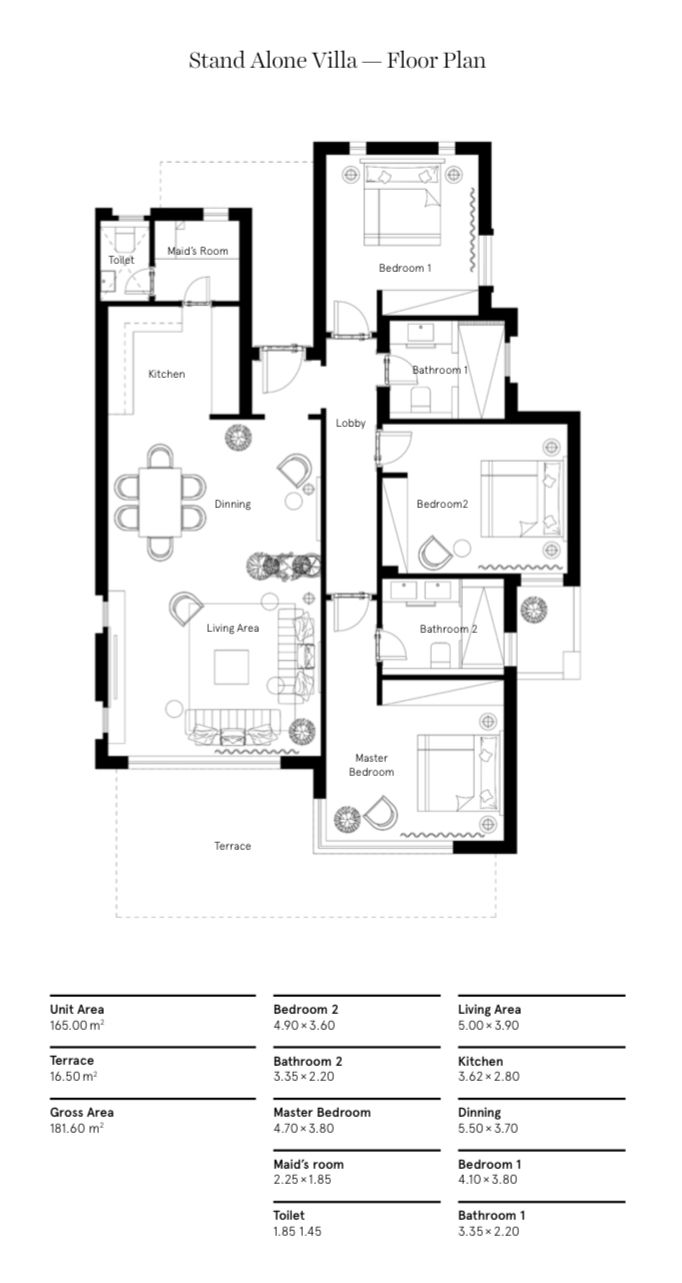 Floor Plan - Blanca in Somabay by Somabay