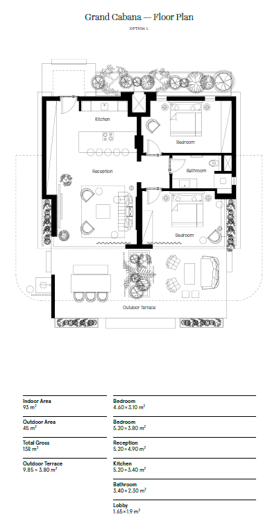 Floor Plan - Blanca in Somabay by Somabay
