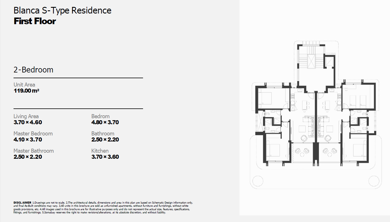 Floor Plan - Blanca in Somabay by Somabay