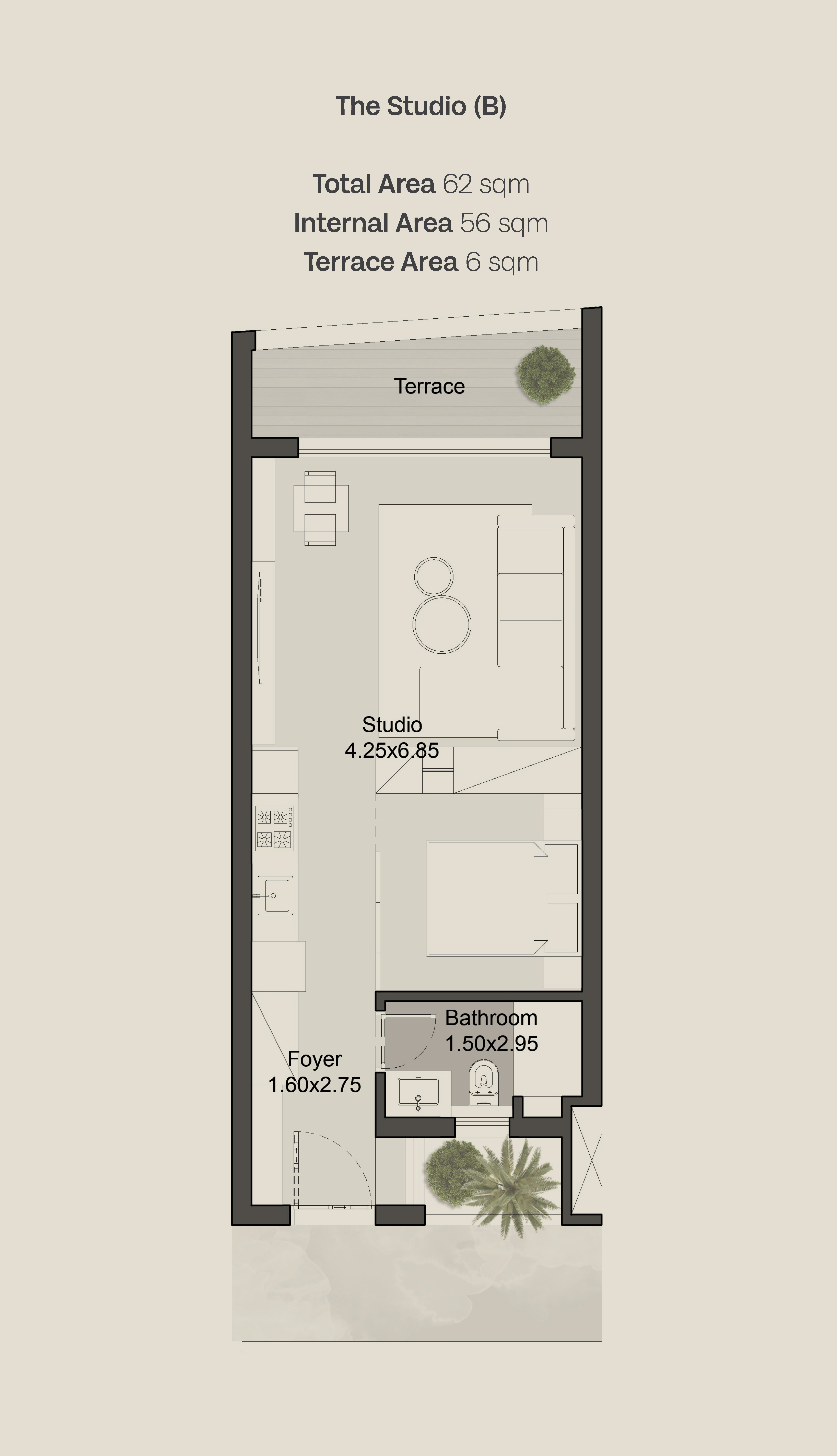 Floor Plan - هيلز اوف وان زايد الجديدة من بيبول اند بلاسيز
