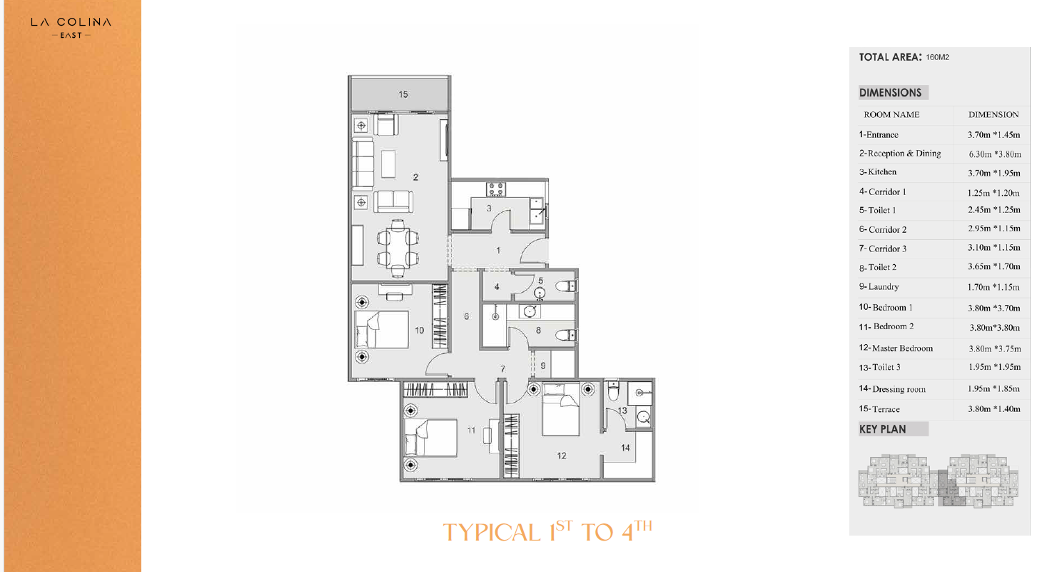 Floor Plan - كمبوند لاكولينا إيست التجمع الخامس