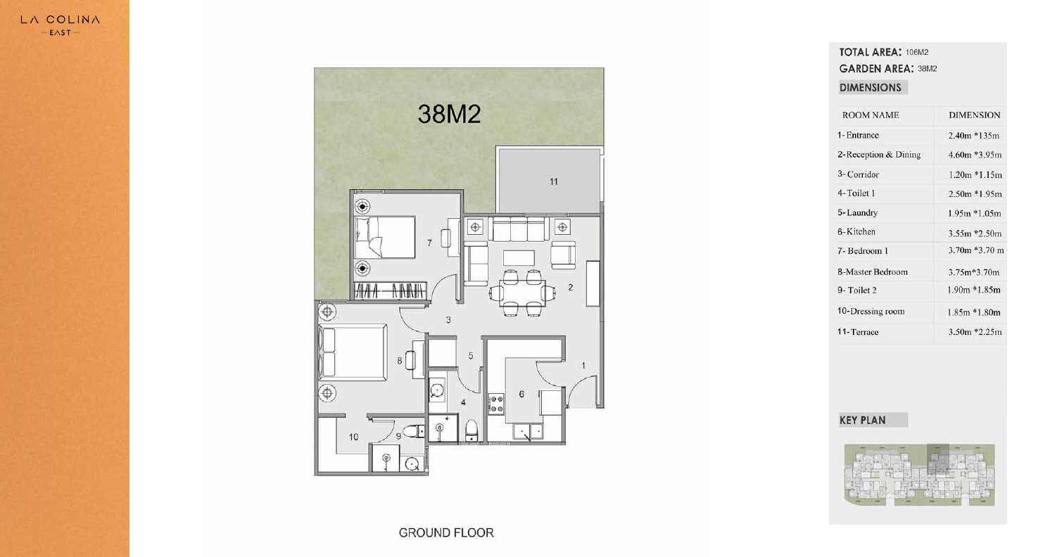 Floor Plan - كمبوند لاكولينا إيست التجمع الخامس