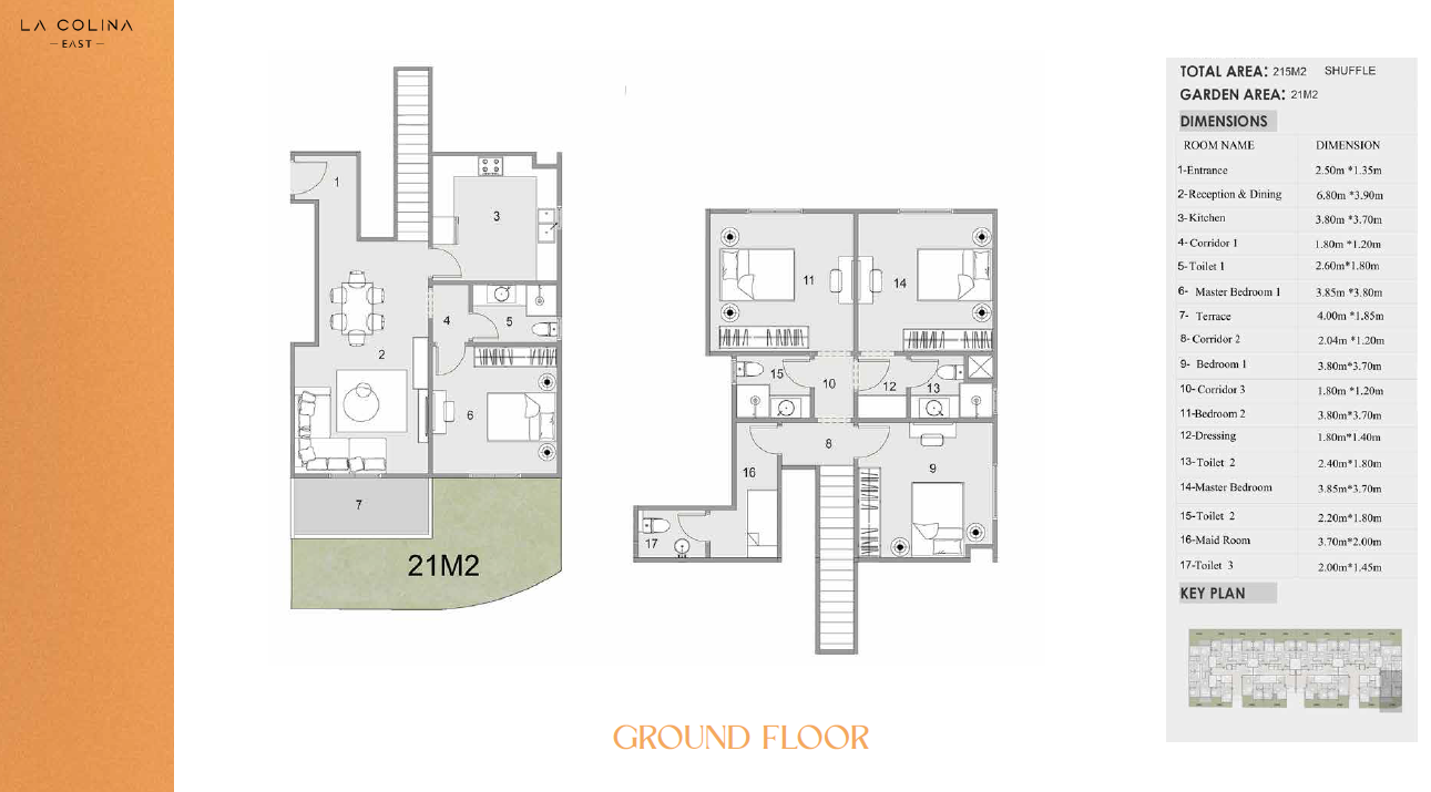 Floor Plan - كمبوند لاكولينا إيست التجمع الخامس