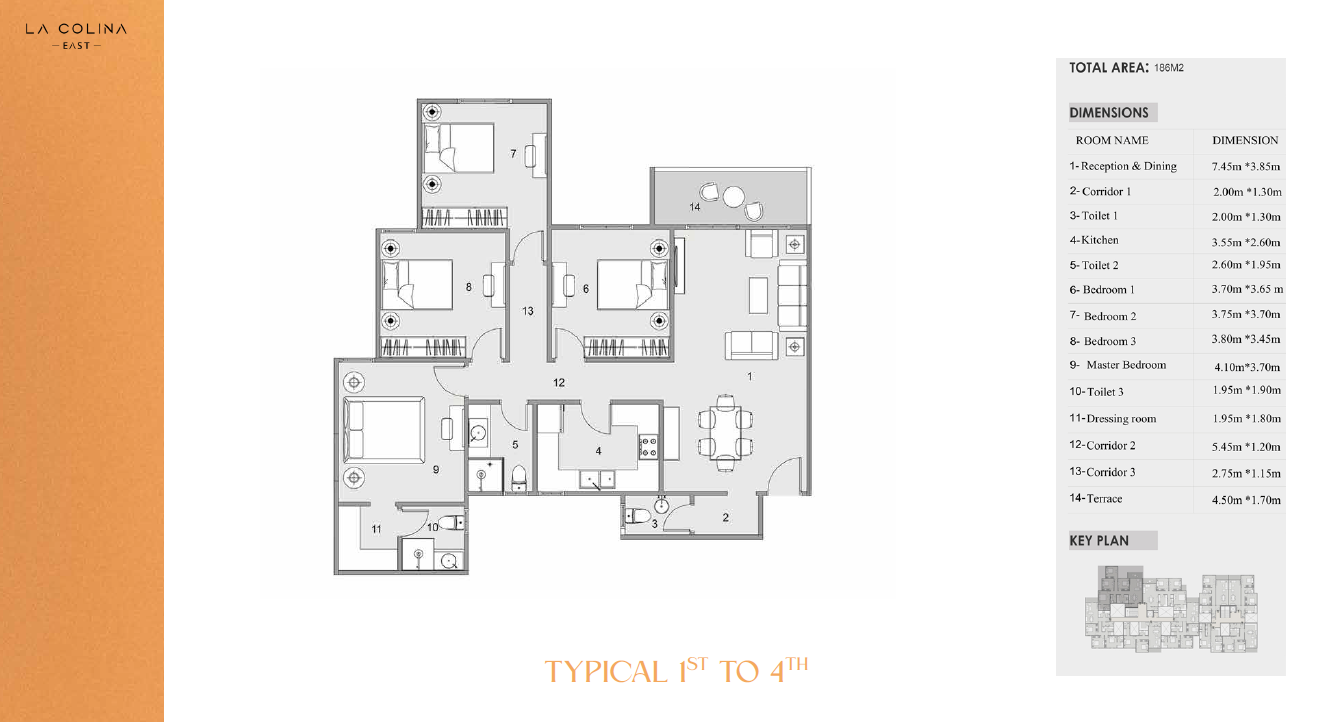 Floor Plan - كمبوند لاكولينا إيست التجمع الخامس