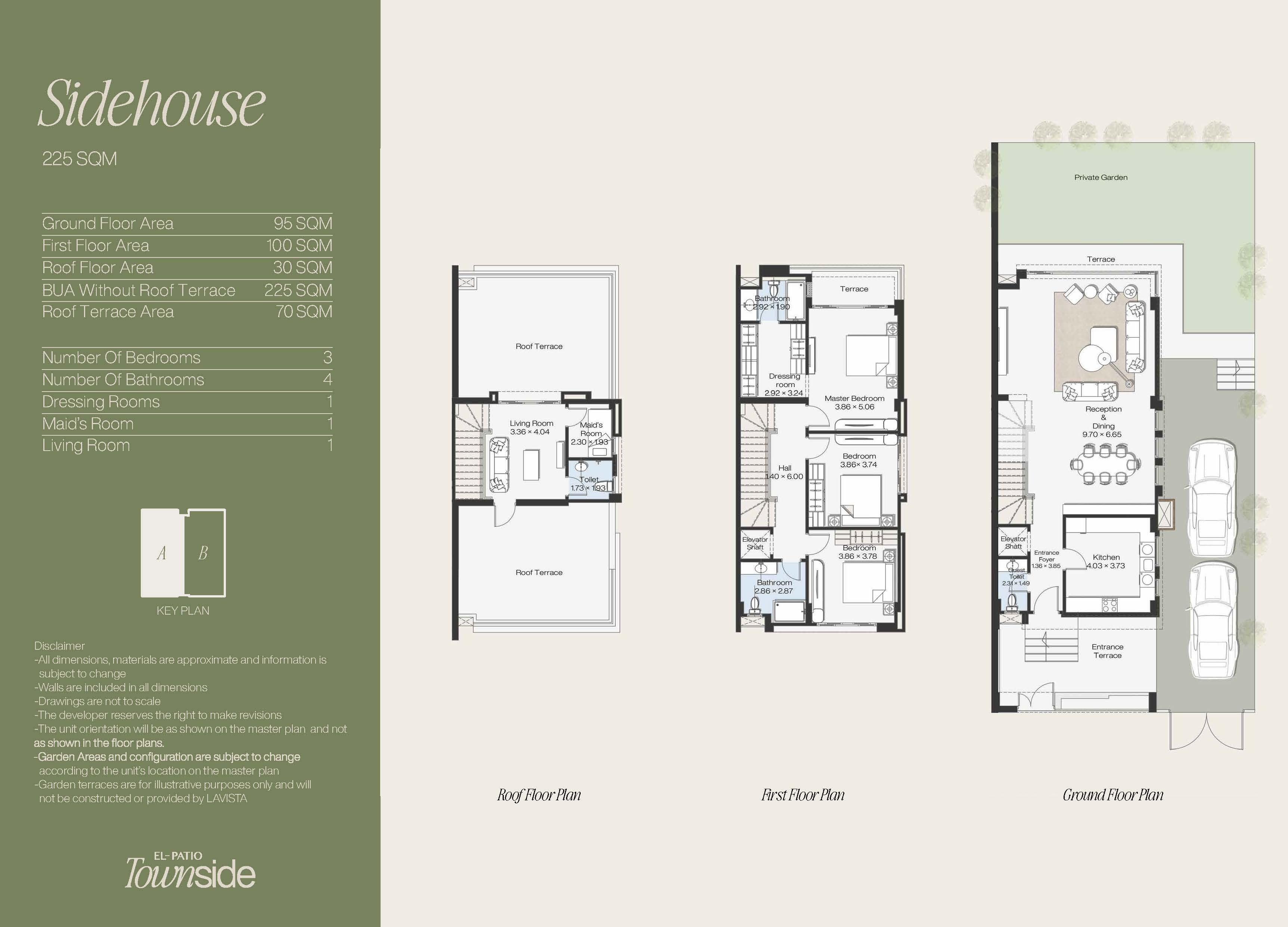 Plan 2 - El Patio Town Side in New Cairo By La Vista Developments