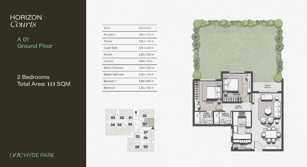 Plan 41 - One Hyde Park New Cairo