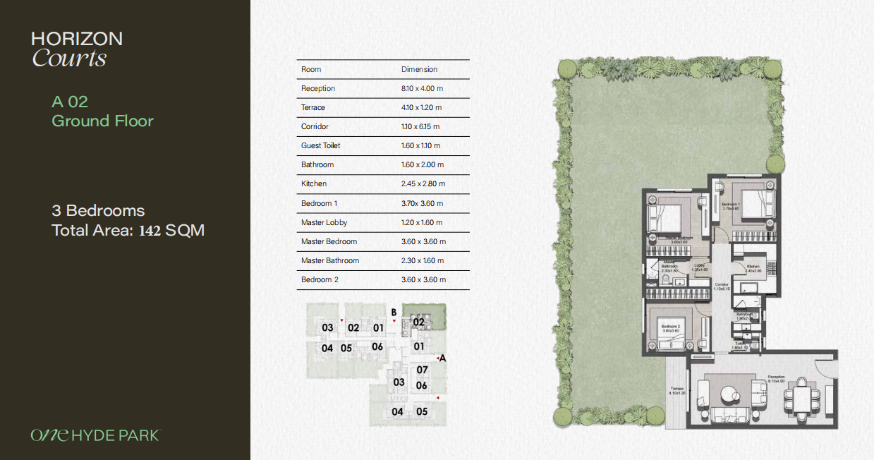 Plan 17 - One Hyde Park New Cairo