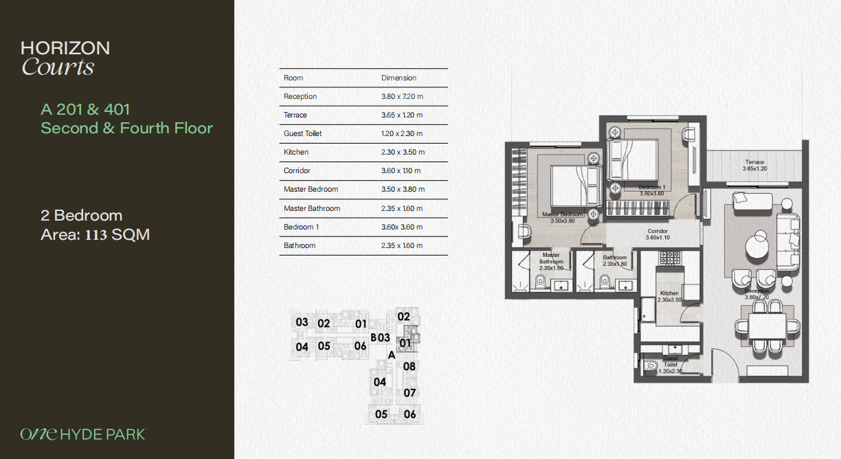 Plan 38 - One Hyde Park New Cairo