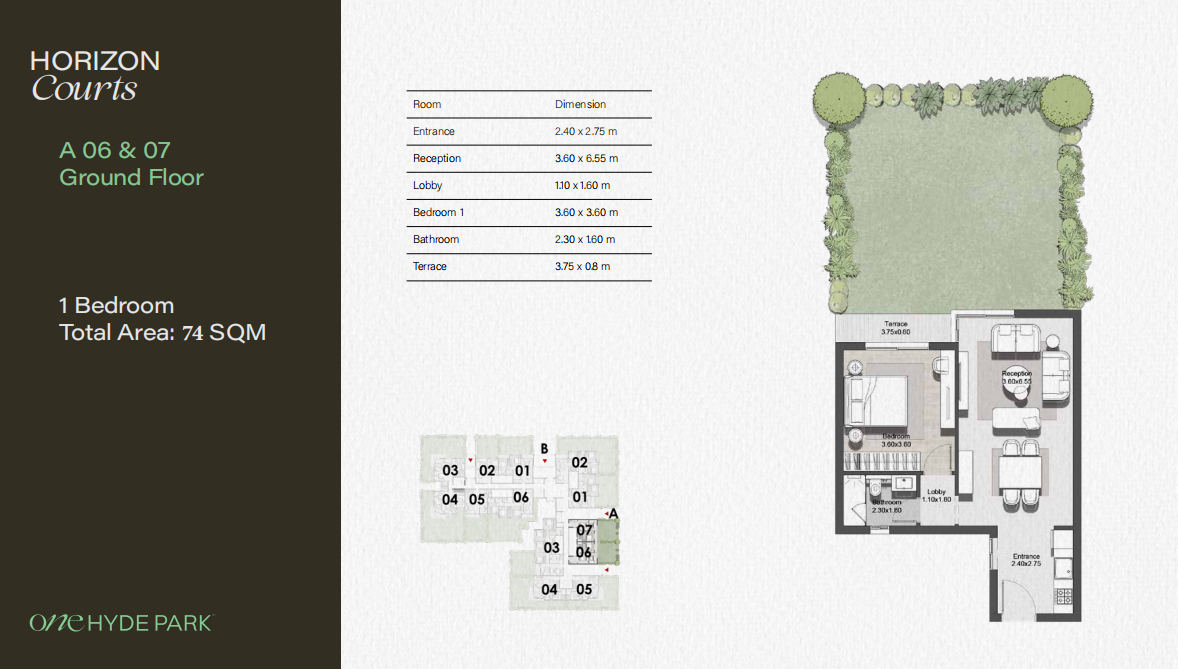 Plan 7 - One Hyde Park New Cairo