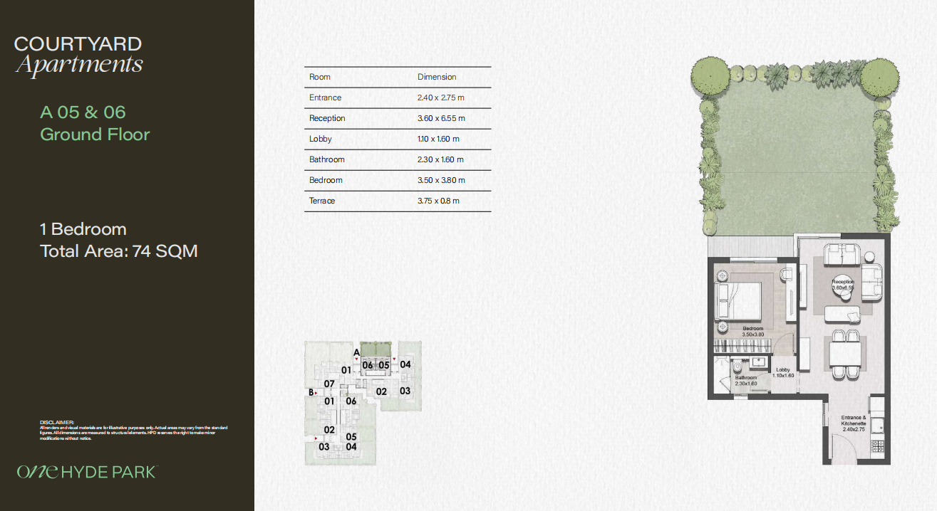 Plan 6 - One Hyde Park New Cairo