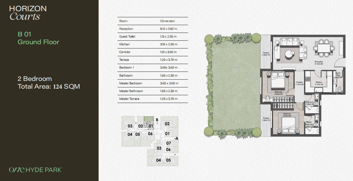 Plan 14 - One Hyde Park New Cairo