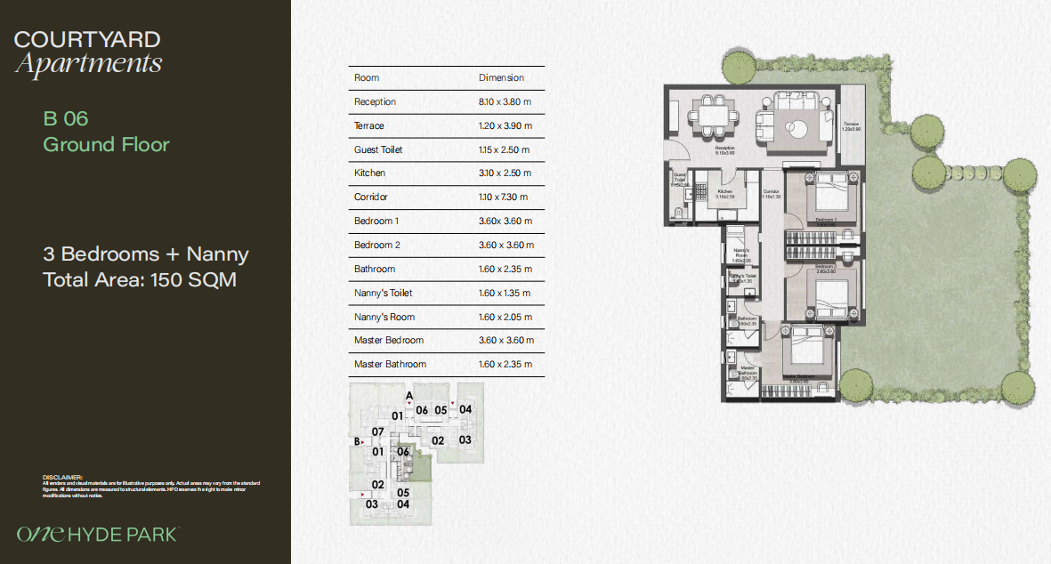 Plan 21 - One Hyde Park New Cairo