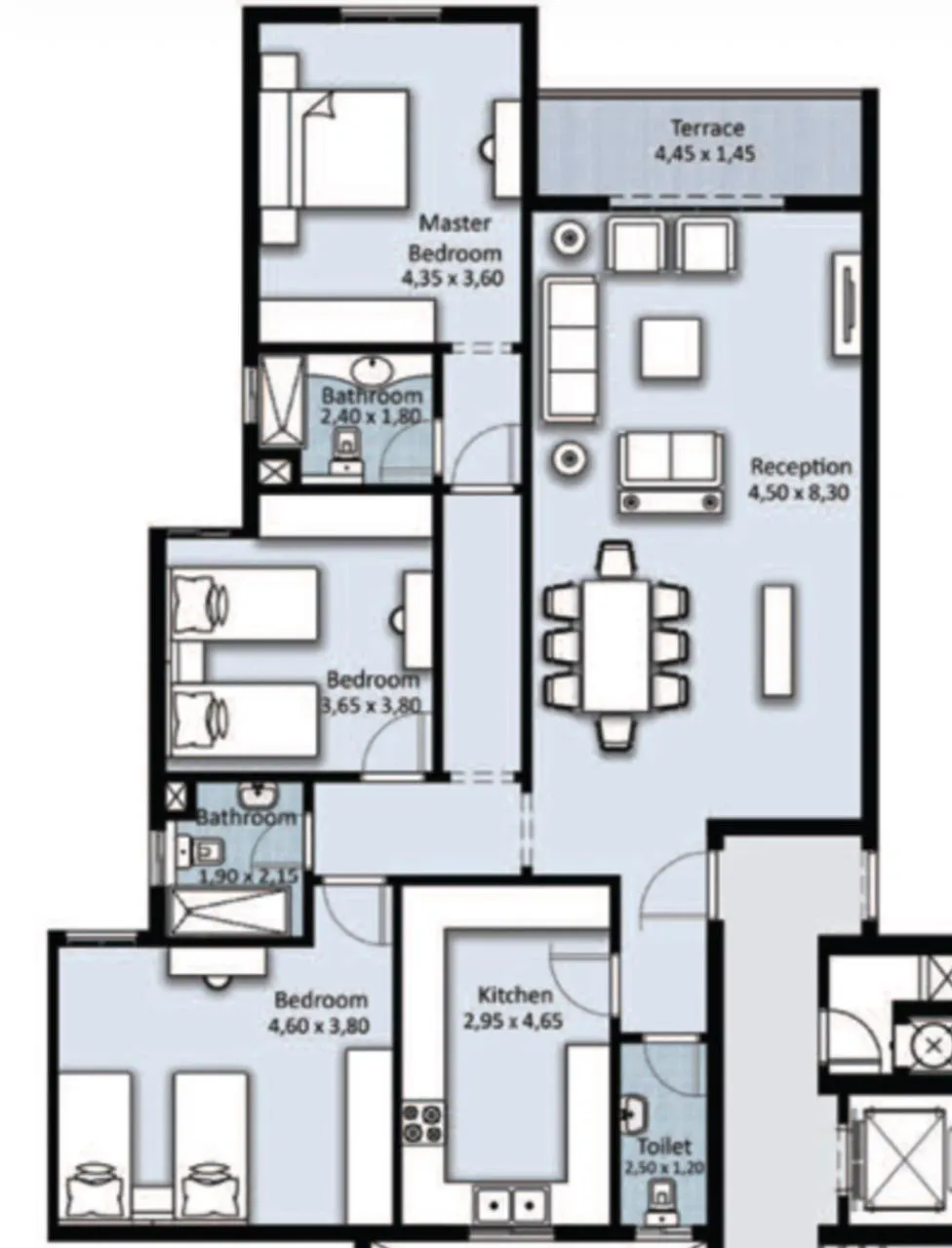 Apartment - سكاي لاين معمار المرشدي القطامية - Skyline Egypt Compound