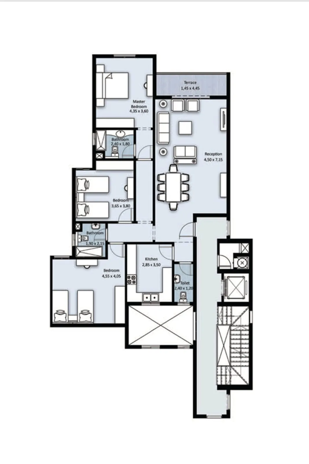 Apartment - سكاي لاين معمار المرشدي القطامية - Skyline Egypt Compound