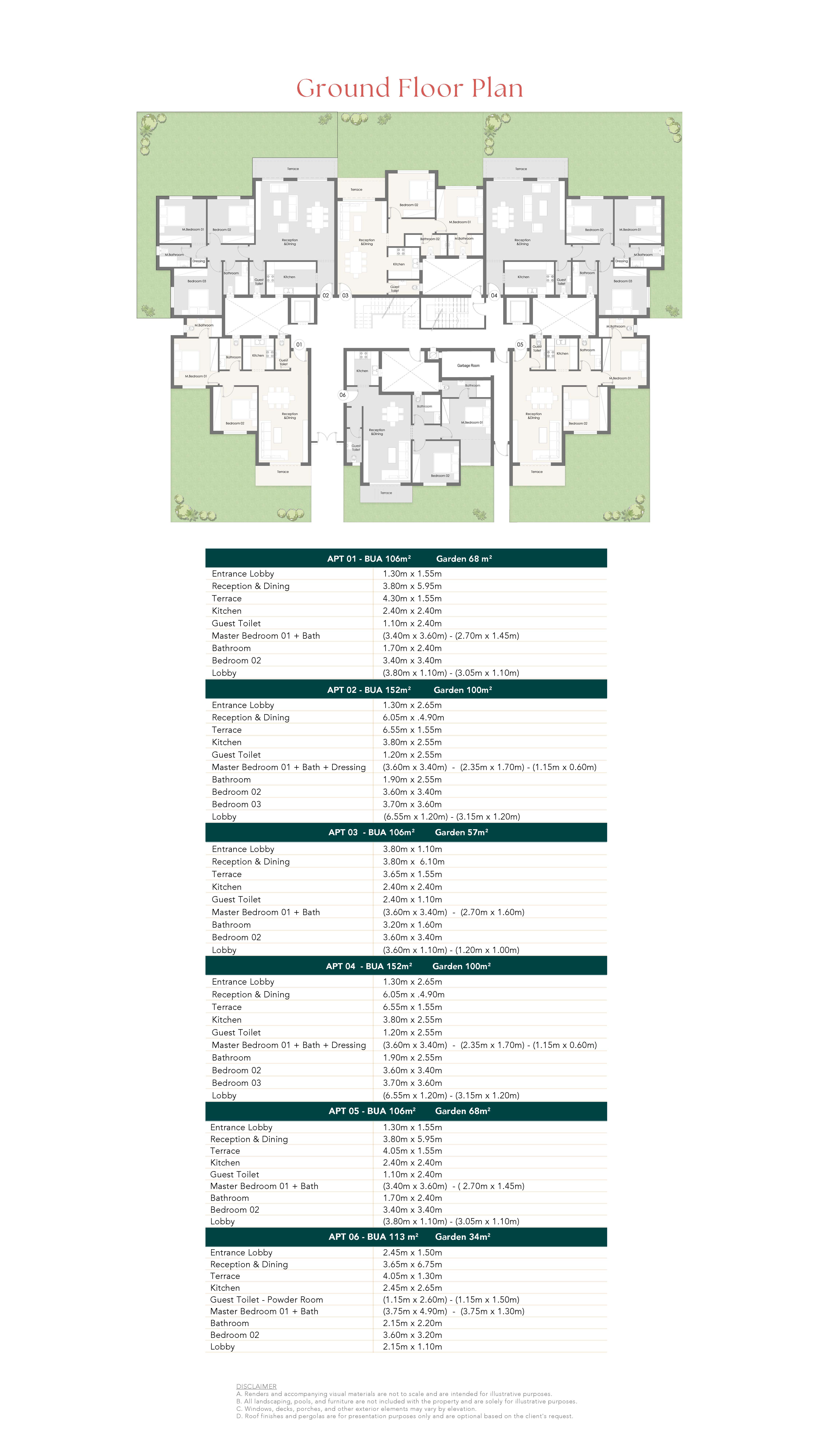 Plan 3 - Capital Gardens palm hills New Cairo
