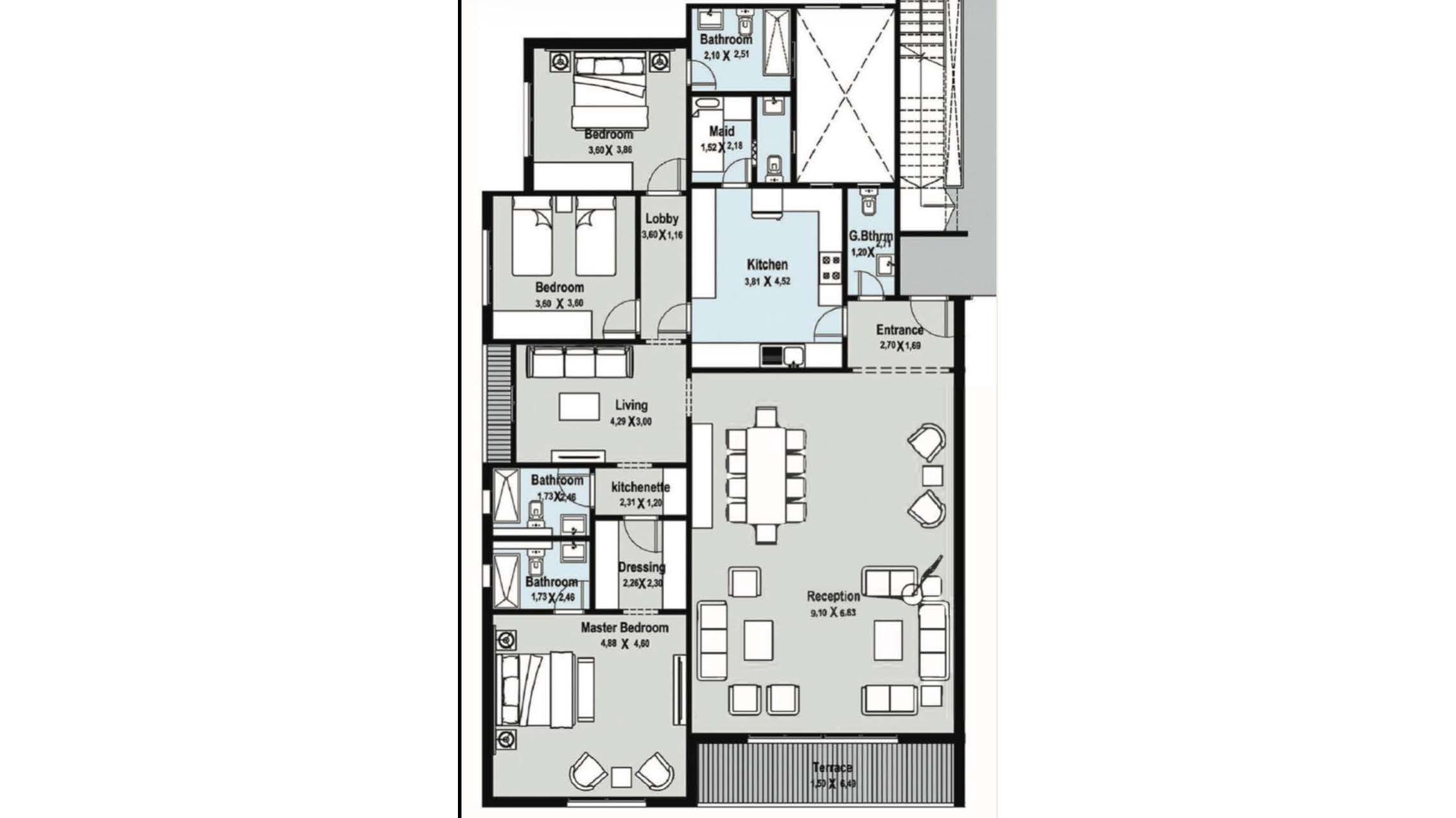 Floor Plan - Fifth Square Al Marasem New Cairo