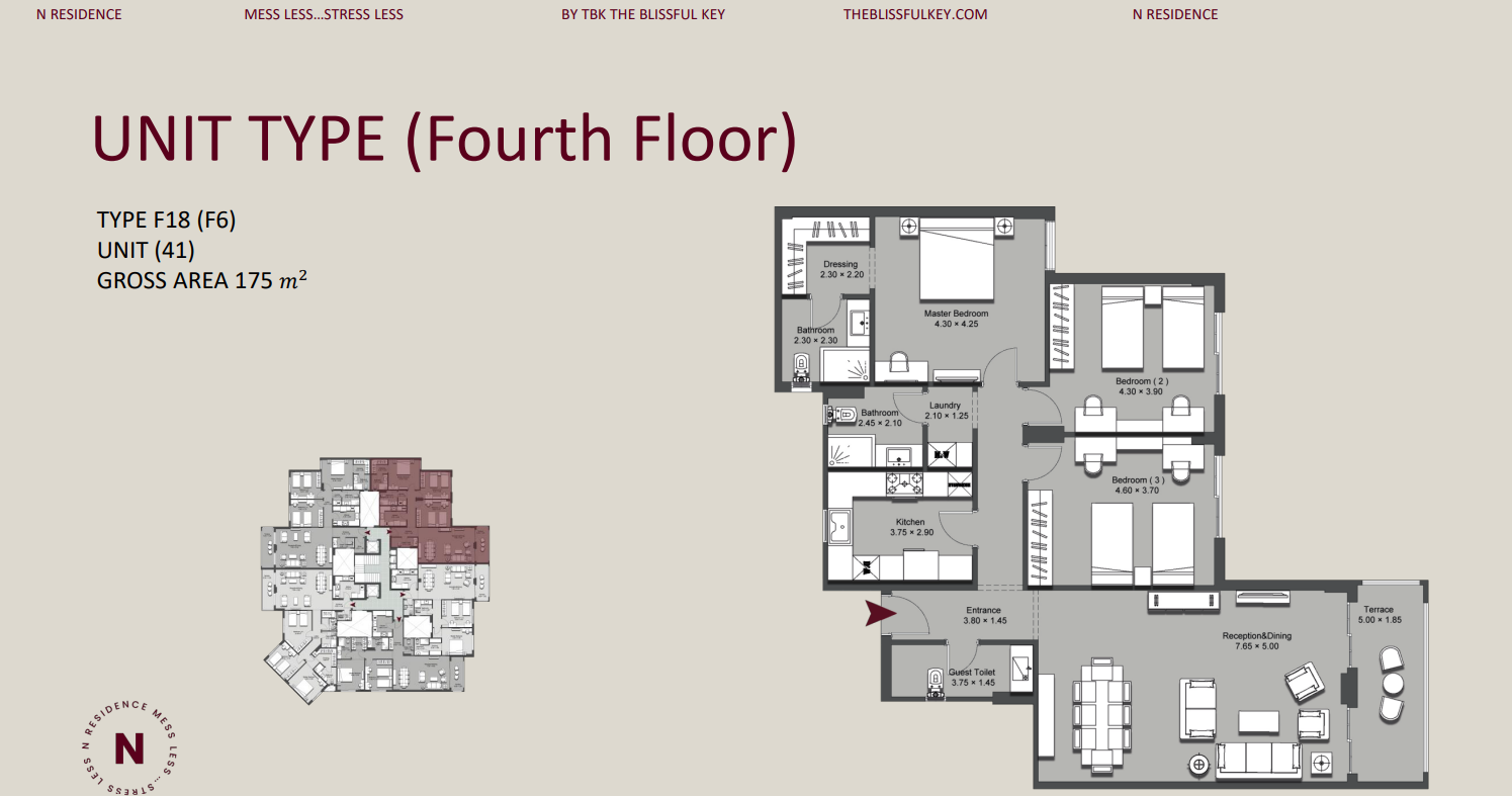 Floor Plan - 90 Avenue New Cairo Compound Tabarak Developments