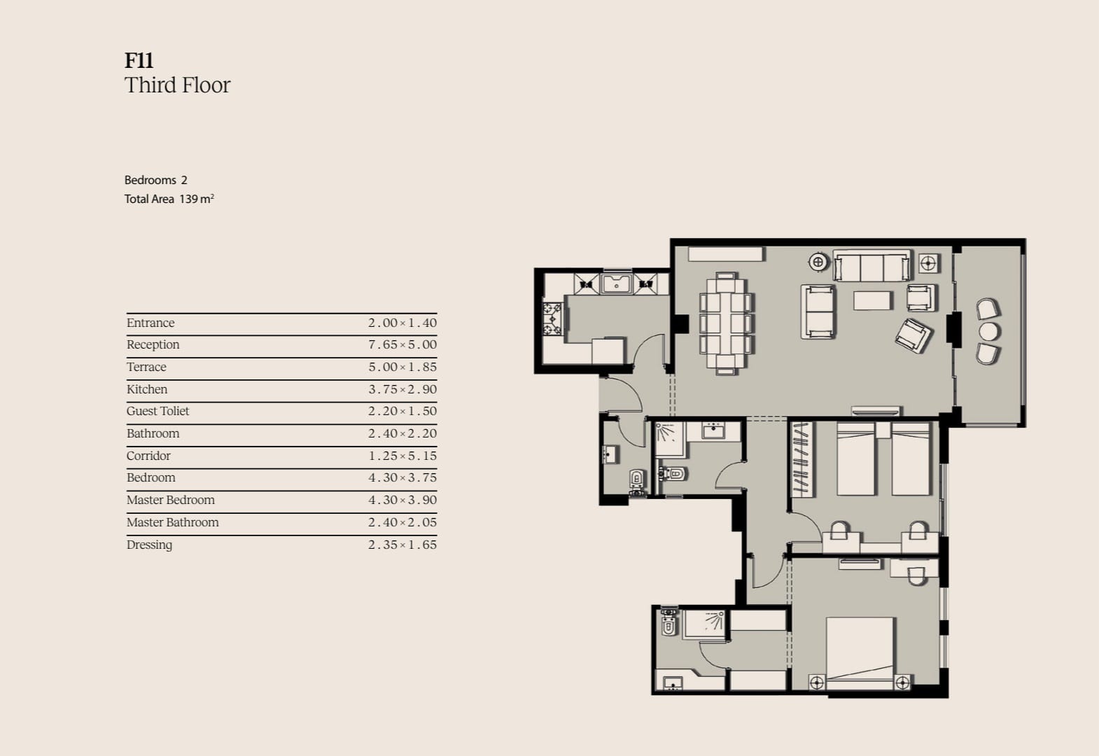Floor Plan - 90 Avenue New Cairo Compound Tabarak Developments