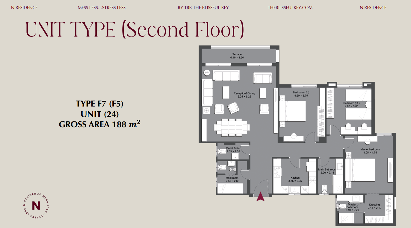 Floor Plan - 90 Avenue New Cairo Compound Tabarak Developments